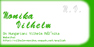 monika vilhelm business card